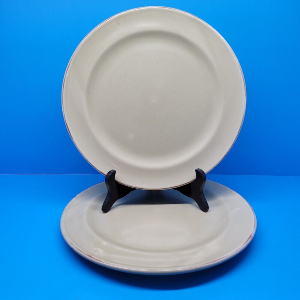 Ceramiche NICOLA FASANO Grottaglie Made In Italy 10 3/4" Green Dinner plates (2)
